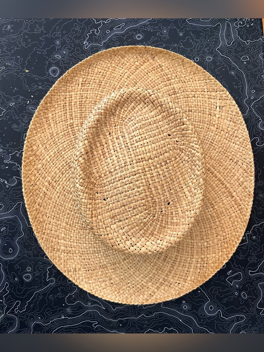 Fedora/Boater silhouette - Wide Brim Straw Sun Hat New York Hat Co. Small - Picture 2 of 9